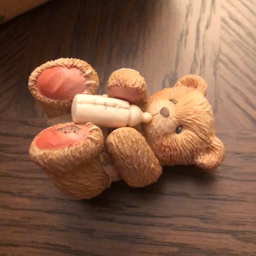 🐻1993 Cherished Teddies Baby Bear w/ Bottle🐻